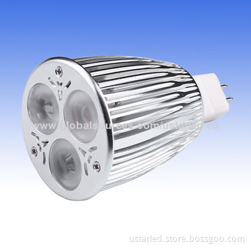 3x3W MR16 LED Bulbs, 12V AC/DC, Pure Aluminum, CE & RoHS, Cree and Epistar, 2 Years Guarantee